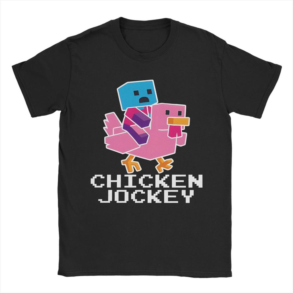 Printed Steve's Lava Chicken Pixel 2025 Movie T Shirt for Men Women 100% Cotton Tee Shirt Short Sleeve Clothing