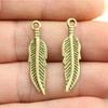Feathers Leaf Nature Charm Antique Bronze Zinc Alloy Jewelry Making Supplies Bracelet Making Style Pendants