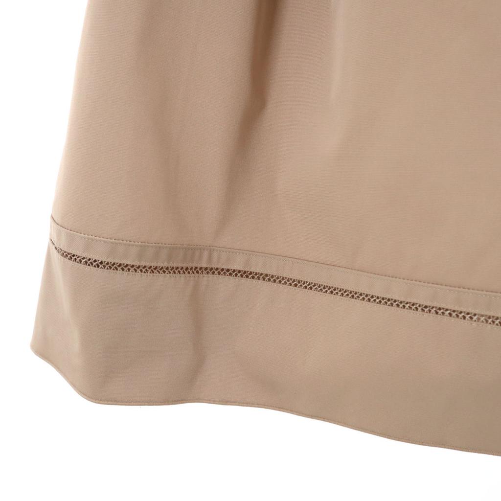 FOXEY NEW YORK Made In Japan Midi Length Flare Skirt 38 Beige Women Used