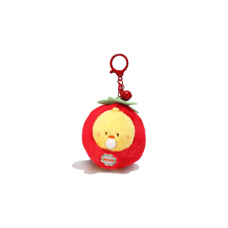 Carrot Corn Jinnew Tomato Scream Vegetable Animal Plush Keychain Pendant