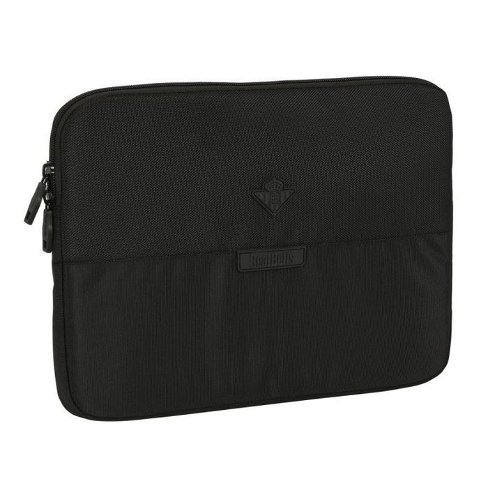 Housse d'ordinateur portable - safta - real betis balompié premium - noir - 15 pouces - 34 x 25 x 2 cm