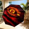 Football United F.C Print Automatic Open Close Umbrella, Portable Foldable Umbrella, for Outdoor Commute Camping Trip, Ideal Birthday Gift