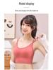 Plus Size Ribbed Strappy Sports Bra - Shockproof, Comfortable & Thin for Women’s Fitness