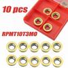 10pcs RPMT10T3MO Carbide Inserts Cutters For CNC Lathe Steel Milling Tool