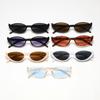 Vintage Half-frame Cat Eye Sunglasses Anti UV Scratch Resistant Sun Glasses Street Photography Shades Eyewear Summer