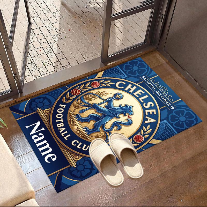 Personalizovaný koberec s potiskem Chelsea FC na míru, Všestranný bytový dekorativní koberec, do herny, bytu, na balkon, předsíně, chodby, Dárek