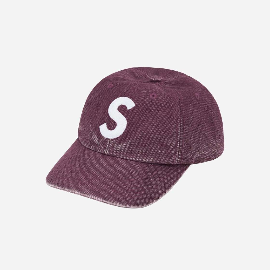 

Supreme Pigment Canvas S Logo 6 Panel Plum 23SS -