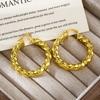 Copper Ins French Earrings Women'S Gold Twist Earrings Niche Design Sense Light Luxury Women'S Earrings