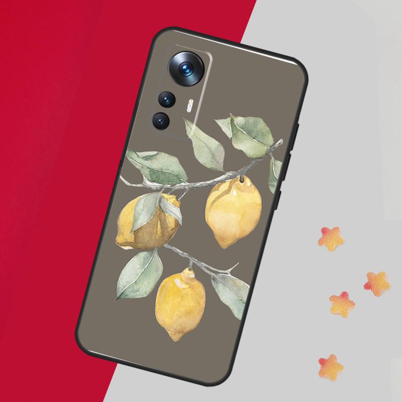 Lemon Fruit For POCO F5 X3 X5 Pro F3 F4 M5s X4 GT Case For Xiaomi 13 14 Pro 11T 12T 13T Pro 12 Lite 12X