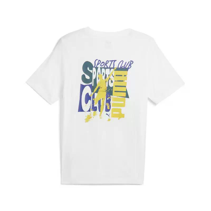Puma Graphics Sports Club Casual Short Sleeve Graphic T-Shirt Men Tops 692998-02