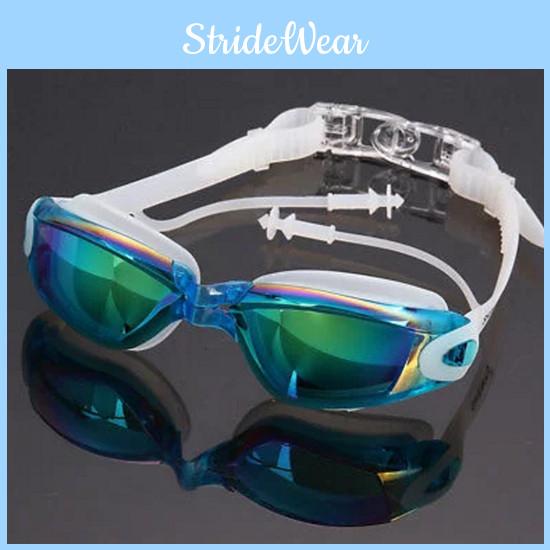 Waterproof Glasses Swimming And Antifog Colorful Plating Small Mirror Racing Swim Set Glasses
