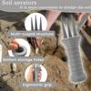 Storage Hole Weeding Tool Ergonomic Grip Cultivator Digging Fork Manual Aerator  Plant Care