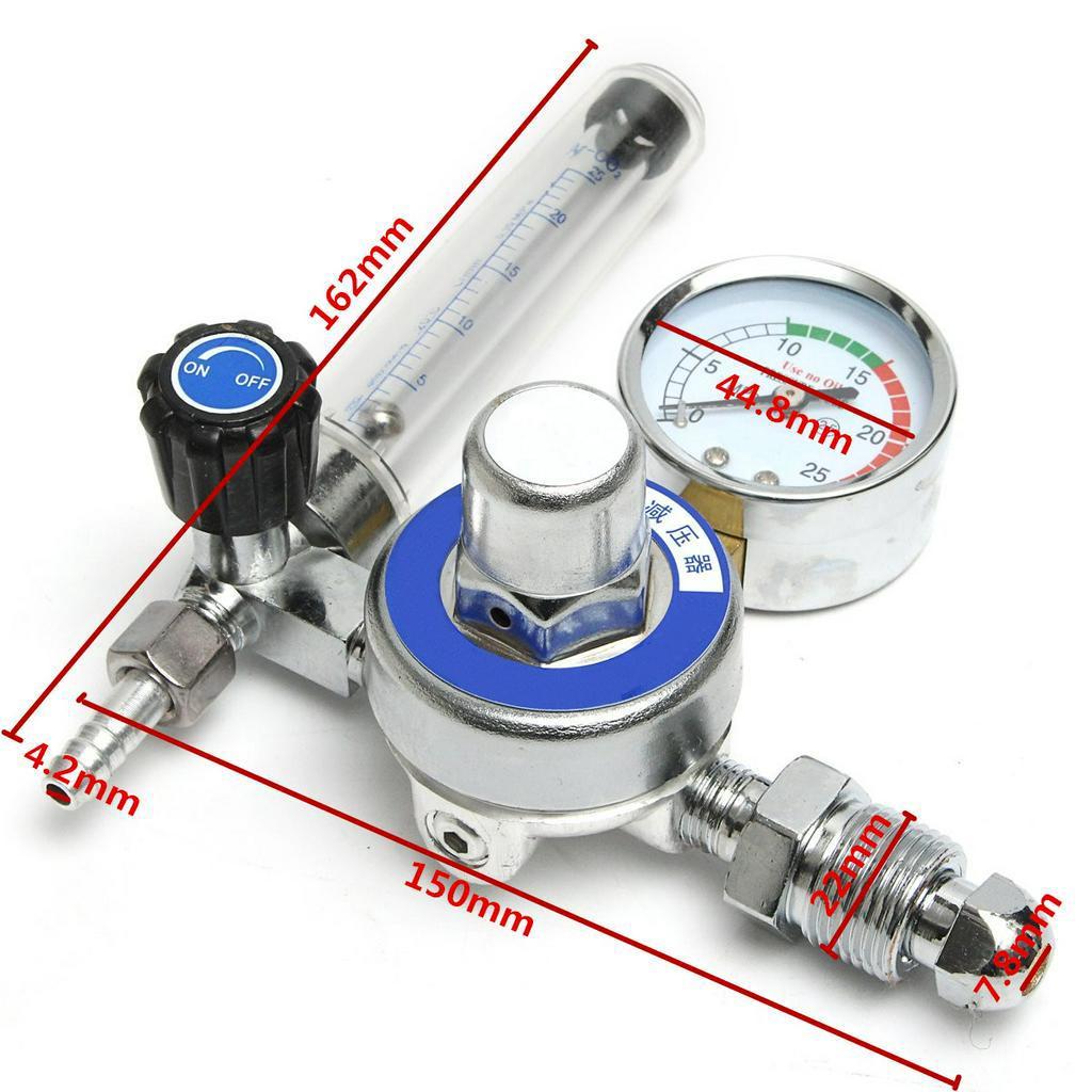 25MPa G5/8-14 M12 Gas Regulator Welding Flowmeter Weld Gauge Pressure Reducer Argon Regulator New Argon CO2 Flow Meter