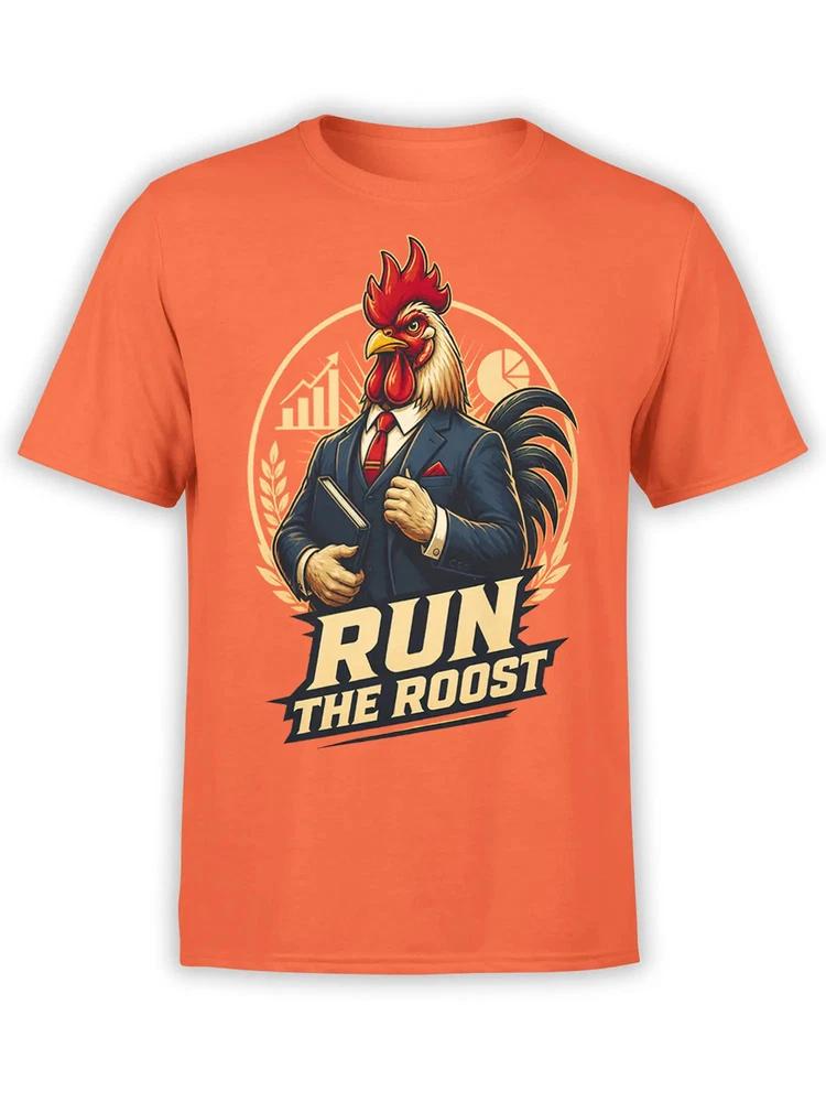 Run The Roost Rooster Tshirt Unisex S