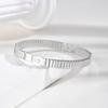 Stainless Steel Bangle Bracelet Women,18k IP Gold Plated Waterproof  Minimalist Designer Inspired Jewelry Gift