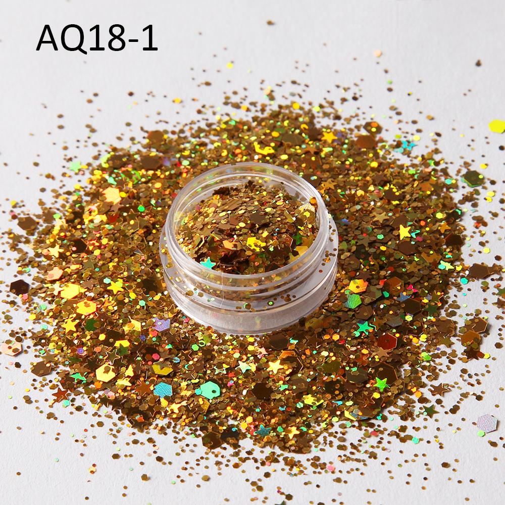 Plant Loose Colorful Makeup Glitter Nail Art Decoration Mixed Glitter