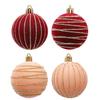 1 Box Flocking Ball Christmas Tree Decorations Multi Color Holiday Ornaments For Festival Home Party Decoration