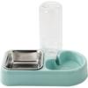 Pet hanging water dispenser double bowl non-wet mouth hanging cage cat feeding water drinking basin cat supplies