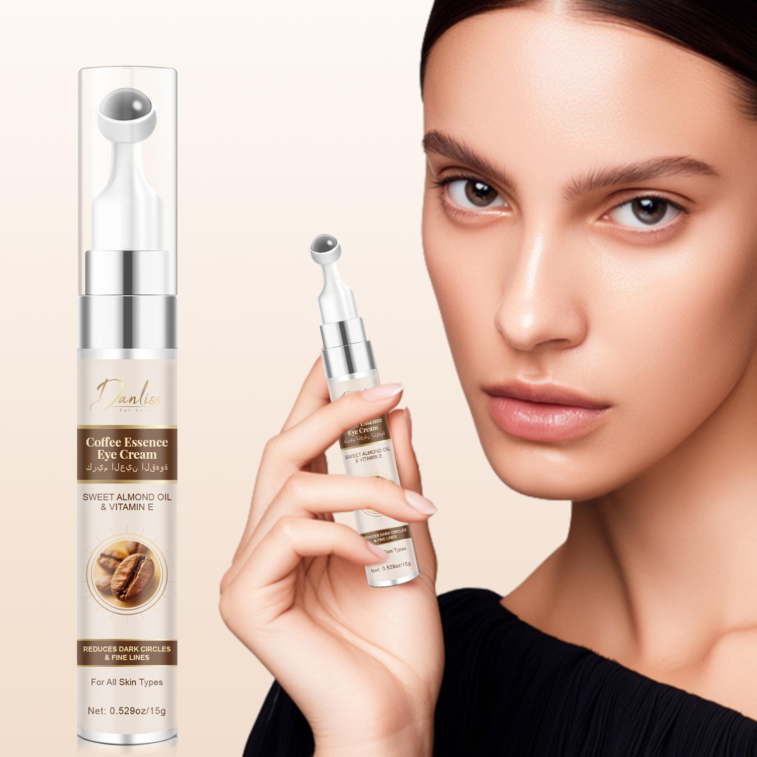 

Coffee Essence Eye Cream-Hydration And Nourishment With Coffee Oil & Vitamin E-Lightweight Moisturizing no Greasy-Suitable For All Skin Types, 15ml