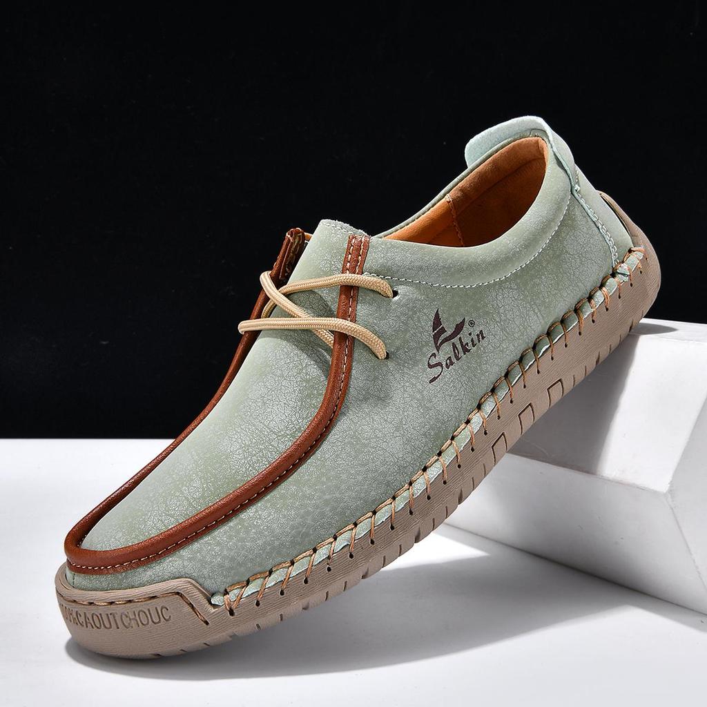 Unisex Schuhe Handgefertigte Lässige Lederschuhe Herren Komfort Fahrschuhe Weiche Leder Slipper Herrenschuhe Mokassins Damenschuhe