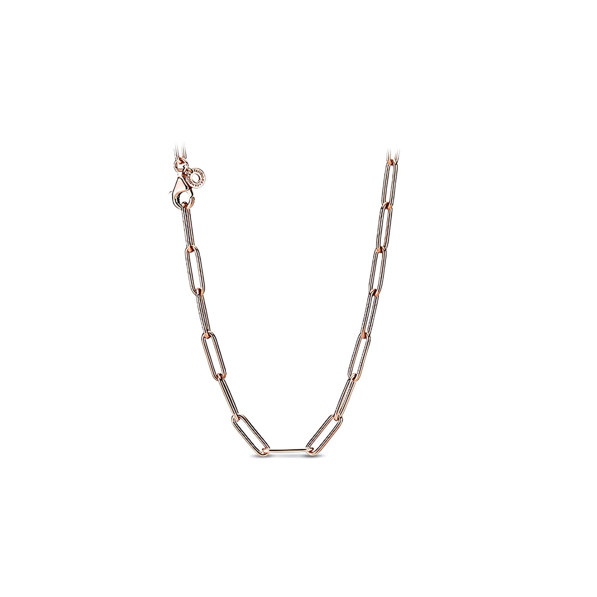 Pandora Rose Gold Long Chain Anchor Link Necklace Unisex necklace 388349 45