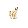 16x19mm Love Hollow English Pendant with 0.8x5mm Hanging Ring - Stainless Steel Jewelry Accessory
