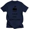 Bleib ruhig, kümmere dich nicht T-Shirt Ron Swanson Parks und Erholung Lustiges TV Weiß Grau T-Shirt Unisex Neu
