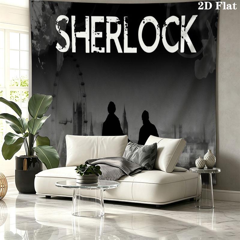 Sherlock Poster Wall Tapestry, Aesthetic Printed Fabric Blanket, Suitable for Bedroom, Living Room, and Home Decor.