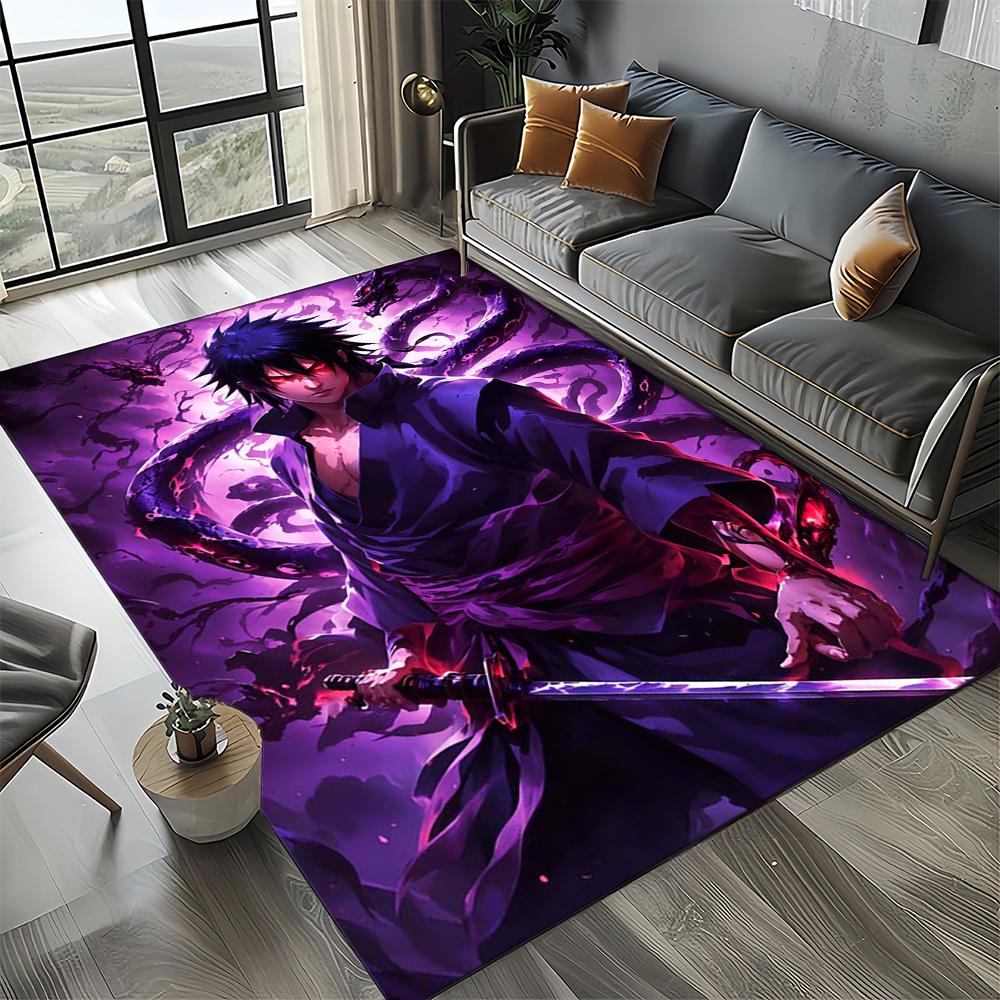 Cartoon 3D I-Itachi Japan Anime Carpet Rug for Living Room Bedroom Home Sofa Decoration,Kid Play Area Rug Non-slip Floor Mat