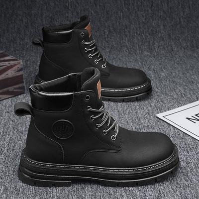 Martin Boots Men's Autumn Construction Site Wear-resistant Construction Work Martin Boots Tooling Waterproof and Non-slip Mountaineering Autumn