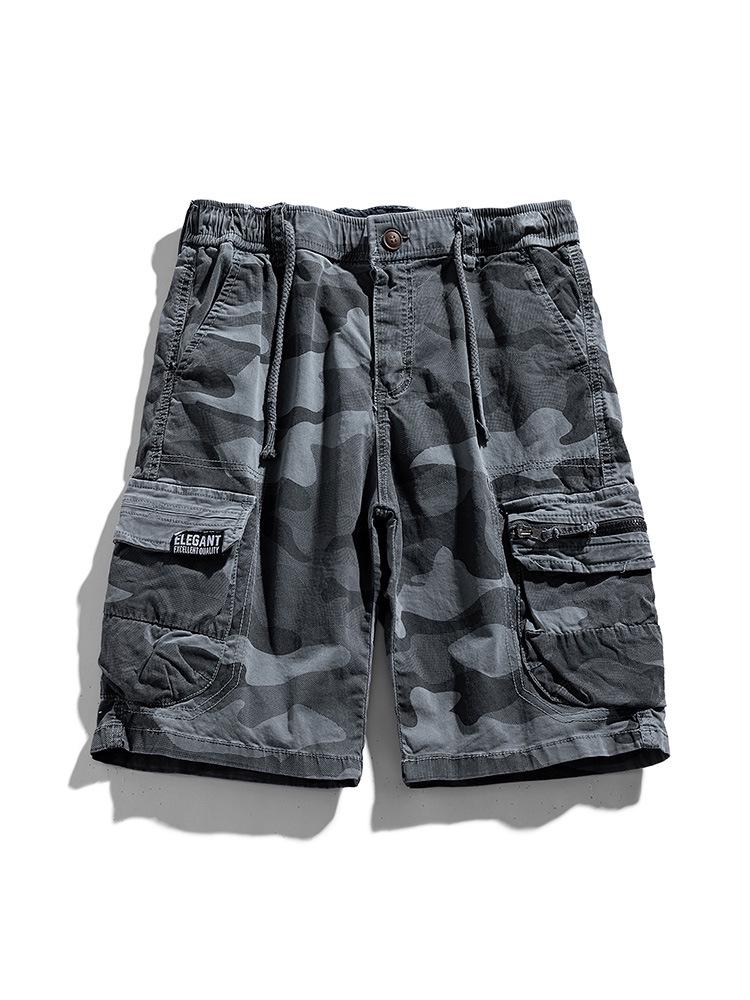 Men's Trendy Camouflage Shorts - Loose Fit, Plus Size, Mid-Length, Casual Summer Wear