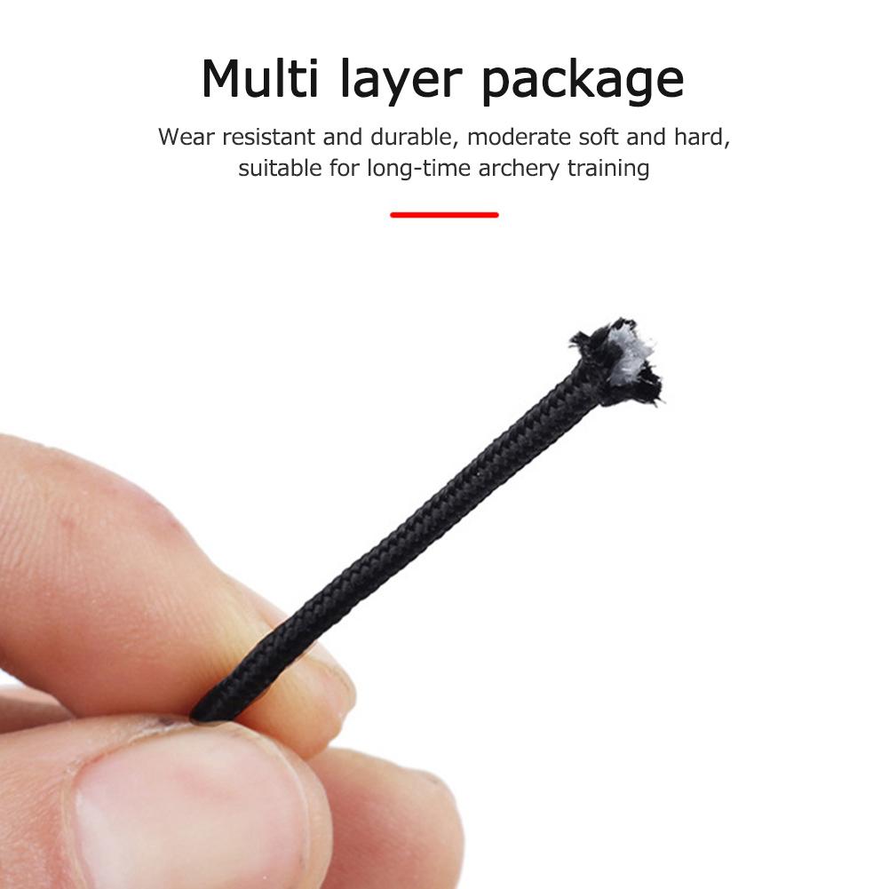 3m Compound Bow String Release Rope Practical Bowstring Serving Thread D Ring Rope Wear-resistant Archery Hunting Equipment