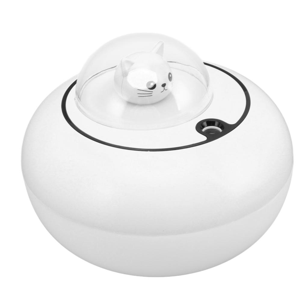 Mini Humidifier Cute Cat Sculpture Portable Quiet Desktop Air Humidifier for Home Office USB Plug