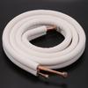 Tubo Coassiale per Condizionatore d'Aria da 3 Metri 1/4In 3/8In Set Tubo in Alluminio Isolato Parti del Condizionatore Tubo Refrigerante