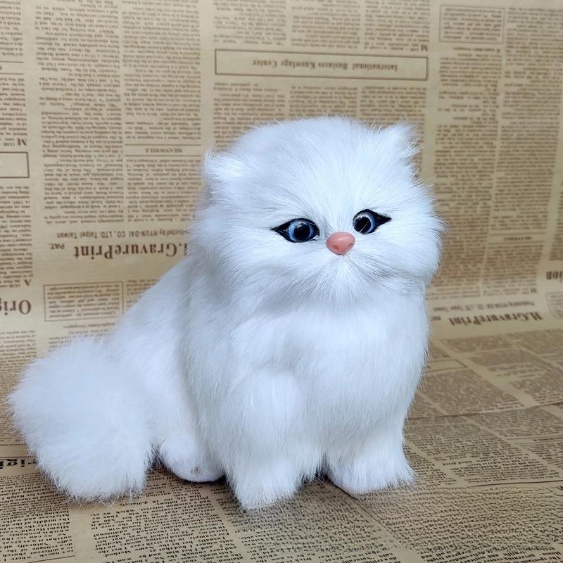 Cat Pet Simulated Plush Toy Role Play Room Decoration Birthday Collection Gift