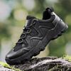 Fashion Brand Outdoor Men Hiking Shoes High-quality Anti Slip Sports Leather Casual Shoes Fashion Thick Soled Comfort Soft Walking Boots