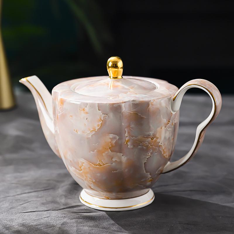 Porcelain Pour Over Coffee Maker Set Ceramic Dripper Tea Kettle English Style Home Coffee Bar Kitchen Accessories coffee pot