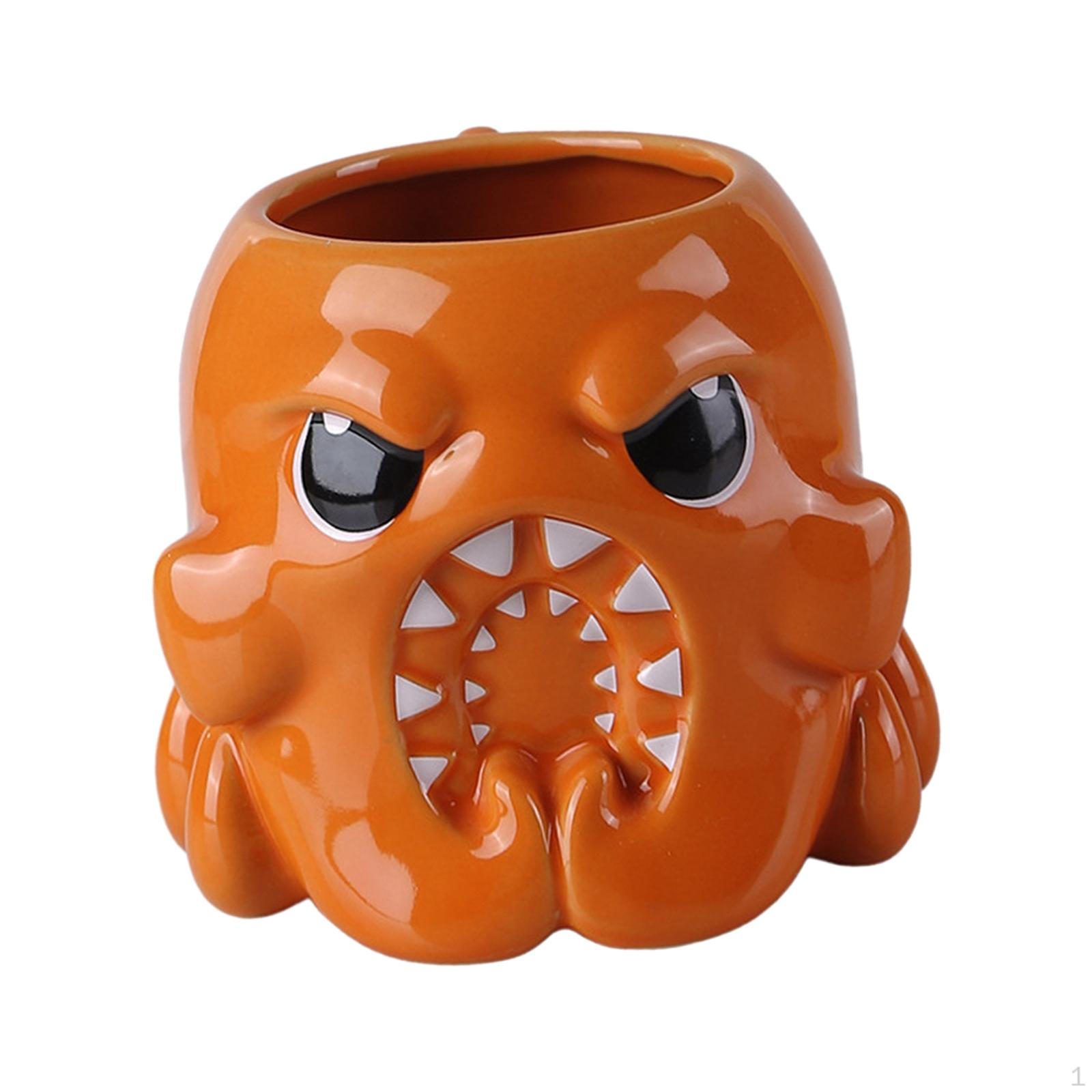 

Керамическая кружка для кофе, чашка для молока, аксессуары, забавный арт-декор, новинка для послеобеденного чая, сок оранжевый