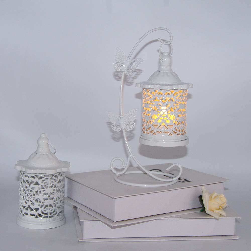 European-Style Iron Hollow Butterfly Candlestick, Ramadan Eid Al-Fitr Eid Al Adha Handicraft Decorative Ornaments, Christmas Halloween Valentine'S