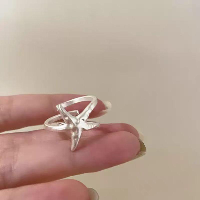 2026 Matte Metal Starfish Open Ring: Chic, Unique & Versatile Women's Fashion Jewelry