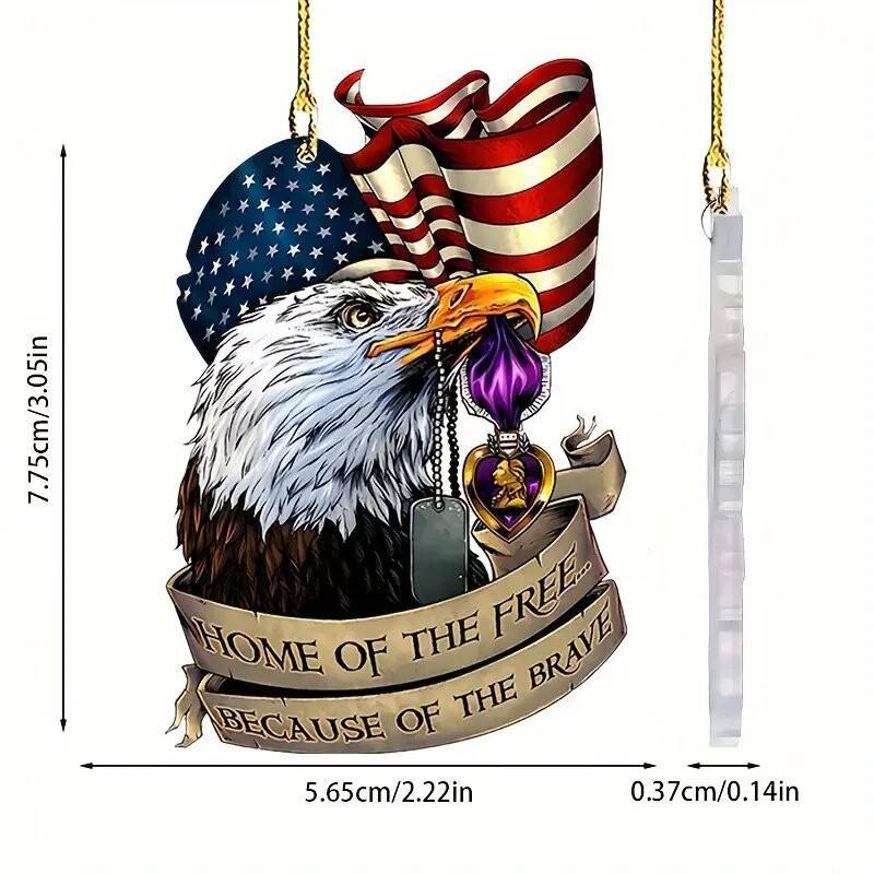 

Eagle Stylish Peace Acrylic Car Decoration Pendant Fun Keychain And Bag Charm