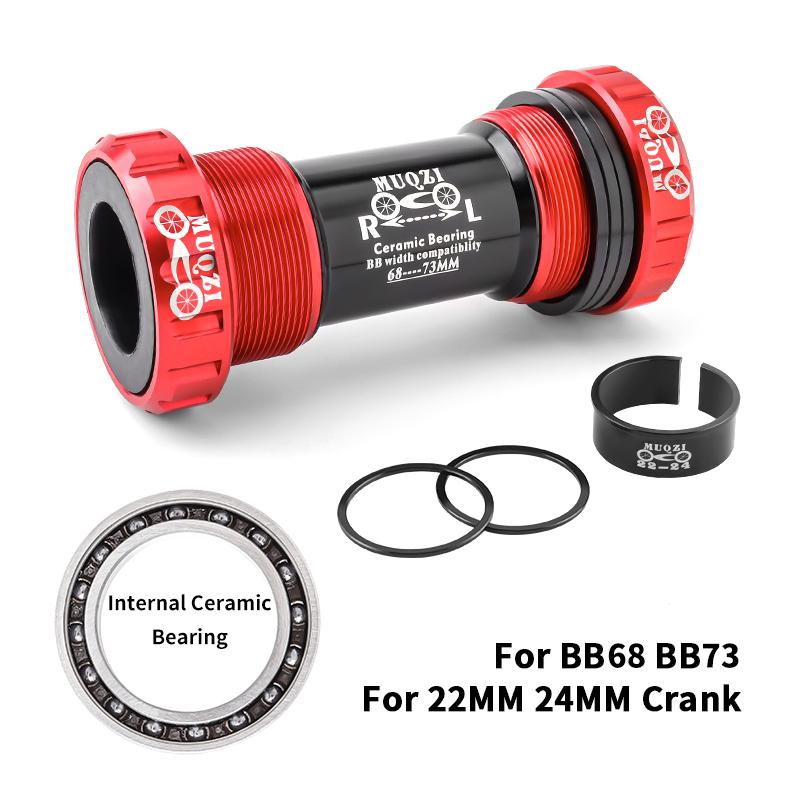 MUQZI Keramik Innenlager BB68 BB73 Gewinde BB86 BB90 BB92 Press Fit Fahrrad Innenlager für 22 24mm Kurbelgarnitur