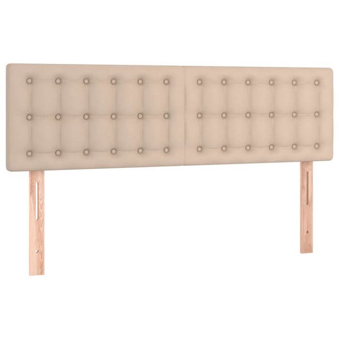 Maison Exclusive - Tête de lit à LED Cappuccino 144x5x78/88 cm Similicuir