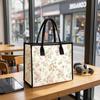 Floral Tote Bag Stylish Daily Shopping Shoulder Bag Large Capacity Casual Carry Bag for Women