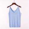 Glänzendes Pailletten-Strick-Camisole-Westen-Top für Damen