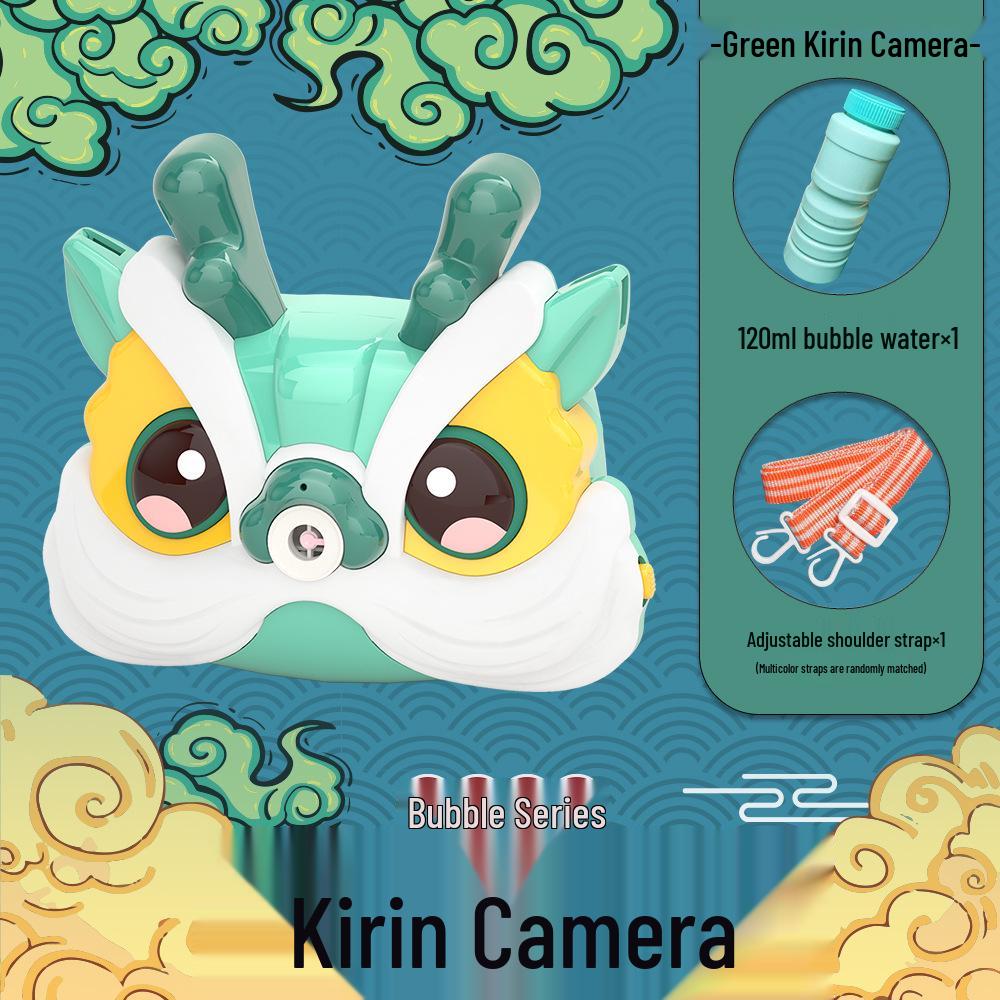 

Qilin Bubble Camera: Automatic Bubble Machine Toy for Boys & Girls