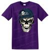 Skull Panda Cap Graphic T Shirt W/ Cool Skeleton Design Funny Tee