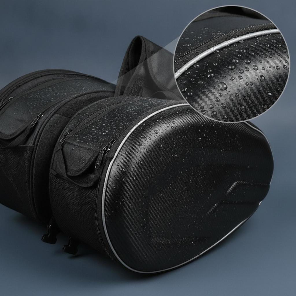 Motorcycle Saddlebags Detachable Luggage Wear Resistant for Commuters