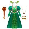 New Princess Fiona Cosplay Girl Dress Children Animation Movie Shrek The Monsters Costume Halloween Cosplay Clothes 3-10Y