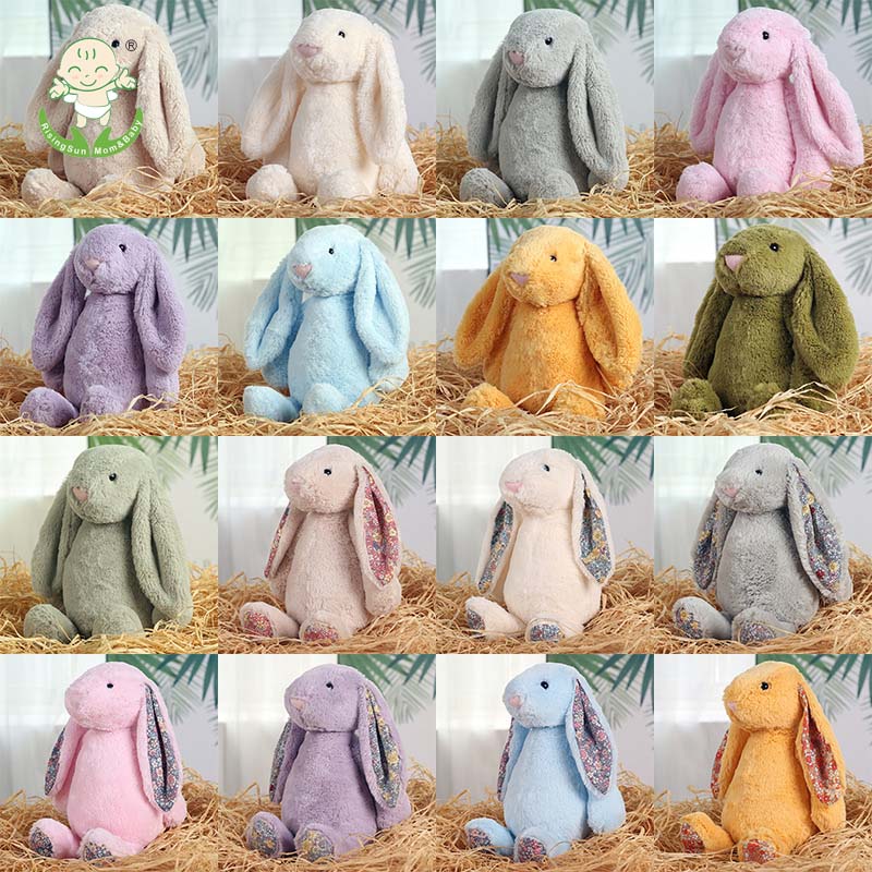 Hot Selling Soft Long Ears Rabbit Doll Normal Ears Rabbit Plush Toy Bunny Doll Bonnie Rabbit